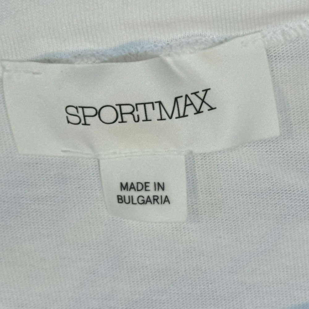 Max Mara Sport Max NWT 100% Cotton White Sleeveless Lagenlook Chic Sz M Blouse - Picture 8 of 8